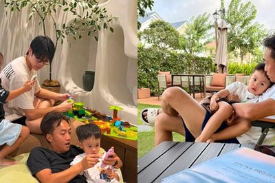 3 con nhà Cường Đô la tình cảm bên nhau trong ngày nghỉ lễ
