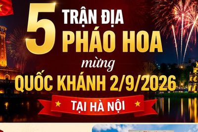 5 trận địa pháo hoa mừng Quốc khánh 2/9/2026 tại Hà Nội