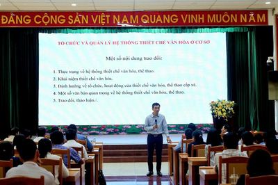 Quảng Ngãi tập huấn nghiệp vụ văn hóa cơ sở và công tác gia đình