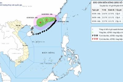 Sáng nay 3-9, bão số 5 ra khỏi Biển Đông