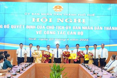 TP Huế kiện toàn lãnh đạo một số sở, ngành