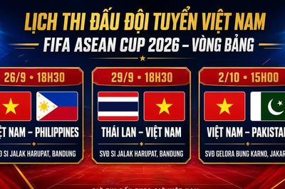 Lịch thi đấu mới nhất FIFA ASEAN Cup 2026 của tuyển Việt Nam: Quyết đấu đấu Thái Lan ngày 29/9