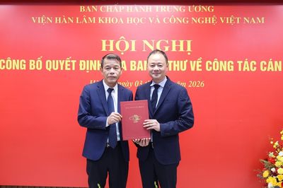 Ông Vũ Thanh Mai giữ chức Phó Chủ tịch Viện Hàn lâm Khoa học và Công nghệ Việt Nam