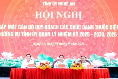 Thường trực Tỉnh uỷ gặp mặt cán bộ quy hoạch các chức danh thuộc diện Ban Thường vụ Tỉnh uỷ quản lý