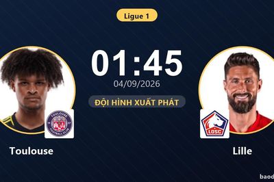 TRỰC TIẾPTrực tiếp Toulouse vs Lille: Đội hình xuất phát