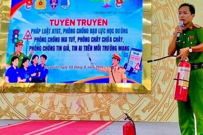 Tuy Phước tuyên truyền, phổ biến pháp luật cho hơn 1.500 học sinh