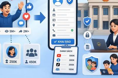 Tài khoản mạng xã hội từ 1 triệu người theo dõi có thể phải khai báo