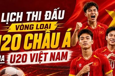 Lịch vòng loại U20 châu Á 2027: U20 Việt Nam vào thế phải thắng Palestine