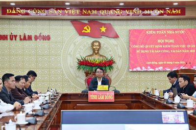 Công bố quyết định kiểm toán tại các cơ quan thuộc Tỉnh ủy Lâm Đồng