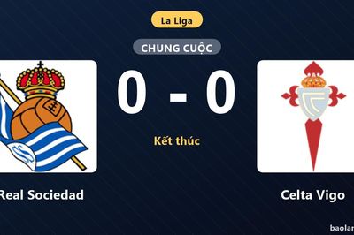 Chia điểm tại Anoeta, Real Sociedad và Celta Vigo níu chân nhau ở nửa dưới La Liga