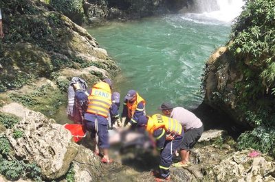 Tìm thấy nạn nhân đuối nước tại thác Khâu Làn sau gần 2 ngày tìm kiếm