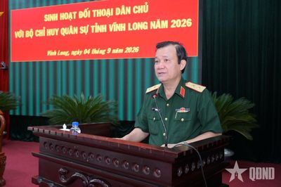 Quân khu 9: Sinh hoạt đối thoại dân chủ tại Vĩnh Long
