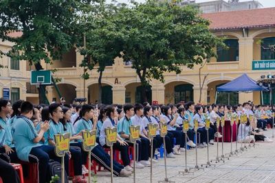 Điểm cầu khai giảng của Hải Phòng đặt tại ngôi trường 106 tuổi