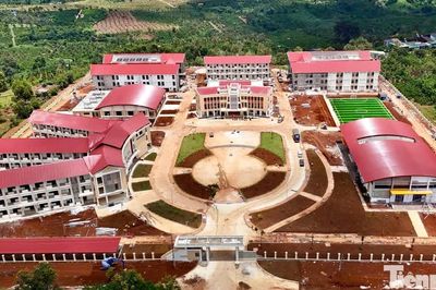 Mái trường mới giữa biên cương Lâm Đồng trước ngày khai giảng