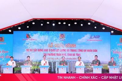 Khởi công xây dựng nhà ở cho cán bộ, chiến sĩ Công an nhân dân tại Hà Tĩnh