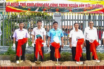 Óc Eo khởi công 3 công trình giao thông hơn 24 tỷ đồng
