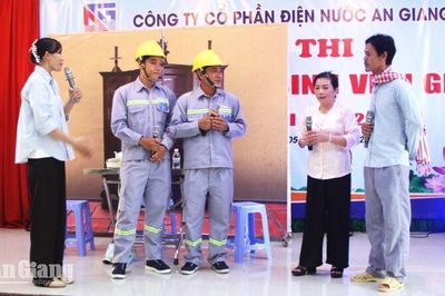 Gần 100 thí sinh tranh tài Hội thi An toàn vệ sinh viên giỏi điện nước An Giang