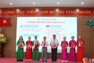 Phường Sơn Trà thành lập mới các tổ chức Đảng trường học