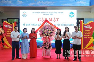 Gặp mặt kỷ niệm 70 năm Ngày thành lập Thư viện tỉnh Lạng Sơn