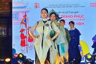 Trao giải thi thiết kế trang phục từ cảm hứng Văn Miếu - Quốc Tử Giám: Khoa phục Việt Nam