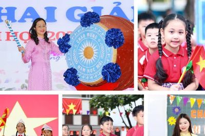 Niềm vui cộng hưởng trong lễ khai giảng trường Tiểu học Giảng Võ sau sáp nhập