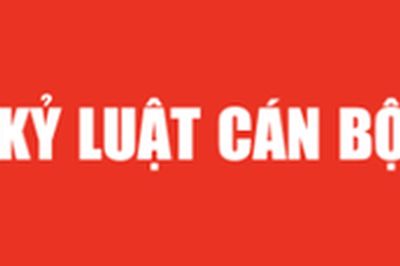 Kỷ luật Thứ trưởng Bộ Nông nghiệp và Môi trường Hoàng Trung