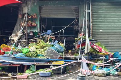 Cháy ki ốt bán rau, 1 người tử vong, 2 người bị thương