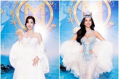 [GALLERY] Hoa hậu Đỗ Mỹ Linh khoe sắc trên thảm xanh chung kết Miss World