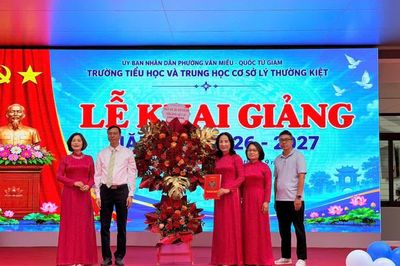 Hân hoan khai giảng tại ngôi trường mang tên Anh hùng dân tộc Lý Thường Kiệt