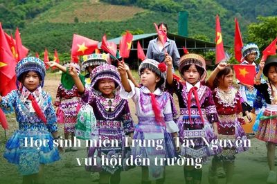 Học sinh miền Trung - Tây Nguyên vui hội đến trường