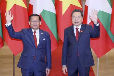 Chủ tịch Quốc hội Trần Thanh Mẫn hội kiến Tổng thống Myanmar Min Aung Hlaing