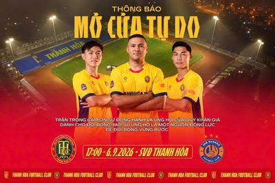 CLB Thanh Hóa mở cửa tự do trận ra quân, tri ân người hâm mộ