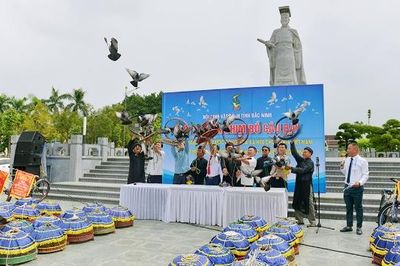 Sôi nổi Hội thi thả chim bồ câu tỉnh Bắc Ninh