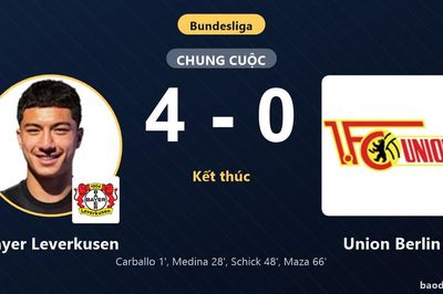 Vùi dập Union Berlin 4-0, Bayer Leverkusen thị uy sức mạnh tại BayArena