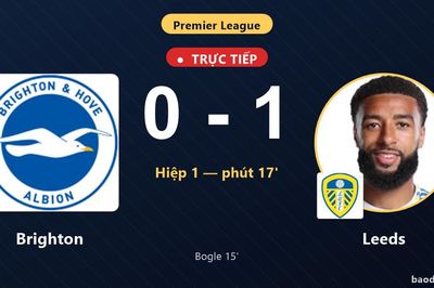 TRỰC TIẾPTrực tiếp Brighton vs Leeds: Leeds mở tỷ số