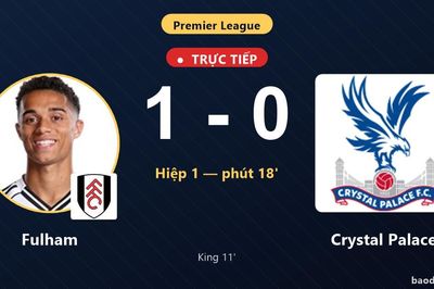 TRỰC TIẾPTrực tiếp Fulham vs Crystal Palace: Crystal Palace bị VAR từ chối bàn thắng