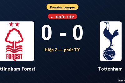 TRỰC TIẾPTrực tiếp Nottingham Forest vs Tottenham: Nottingham Forest bị VAR từ chối bàn thắng