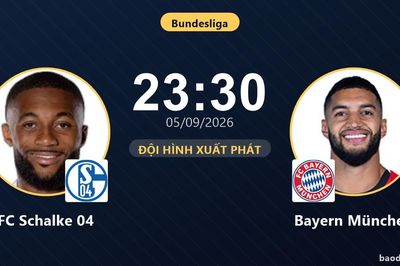 TRỰC TIẾPTrực tiếp FC Schalke 04 vs Bayern München: Đội hình xuất phát