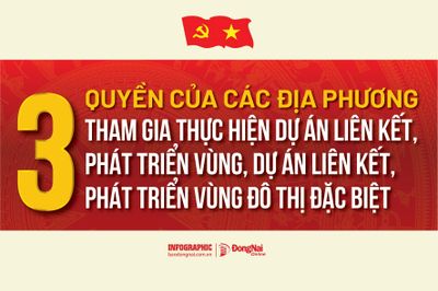 [Infographic] Luật Phát triển đô thị: Các địa phương tham gia thực hiện dự án liên kết, phát triển vùng, dự án liên kết, phát triển vùng đô thị đặc biệt có các quyền ra sao?