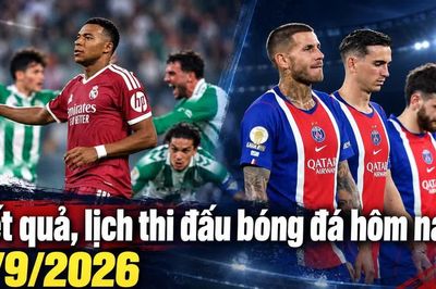 Kết quả, lịch thi đấu bóng đá hôm nay 5/9: Real Madrid và PSG cùng thua