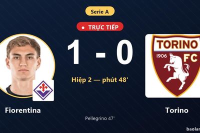 TRỰC TIẾPTrực tiếp Fiorentina vs Torino: Fiorentina mở tỷ số