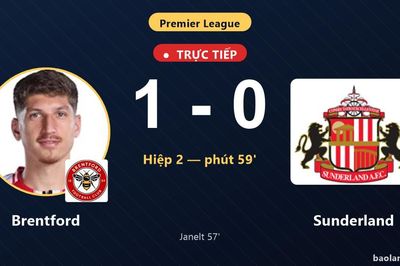 TRỰC TIẾPTrực tiếp Brentford vs Sunderland: Brentford bị VAR từ chối bàn thắng