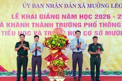 Khánh thành công trình trường học và khai giảng năm học mới tại xã biên giới Mường Lèo