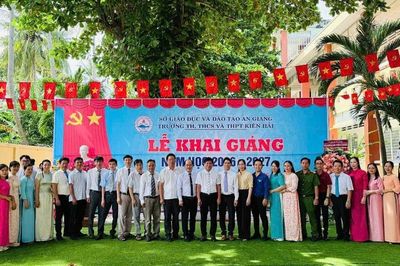 An Giang: Trường Tiểu học, THCS và THPT Kiên Hải giáo dục văn hóa ứng xử, tình yêu biển đảo