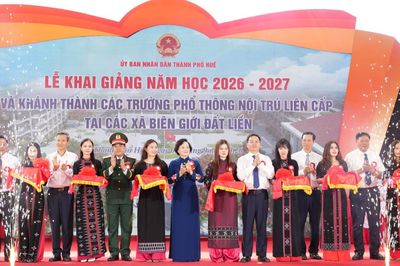 Hai trường nội trú liên cấp tại A Lưới chính thức đi vào hoạt động
