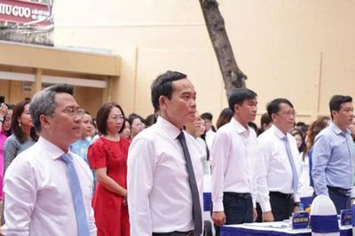 Bí thư Thành ủy TP. Hồ Chí Minh Trần Lưu Quang dự lễ khai giảng năm học 2026-2027