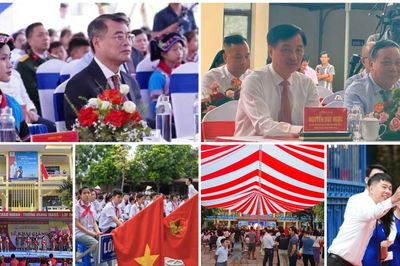 Rộn ràng không khí khai giảng năm học mới tại các địa phương trên cả nước