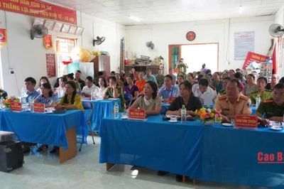 Ra mắt mô hình 'Sổ tay pháp luật điện tử' tại xã Nguyên Bình
