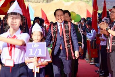 Khánh thành trường nội trú liên cấp Tây Giang, mở lối đến trường cho trẻ vùng cao