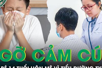 Ngỡ cúm thông thường, cậu bé 14 tuổi hôn mê vì tiểu đường type 1